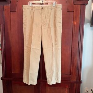 Izod Classic Fit 100% Cotton Chinos Classic Straight-Leg Flat Front 36x29